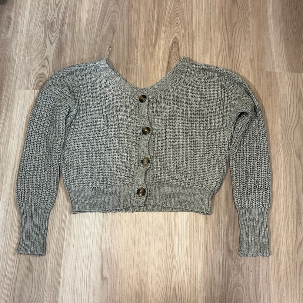 Sincerely Jules Sage Green Button-Up Cardigan